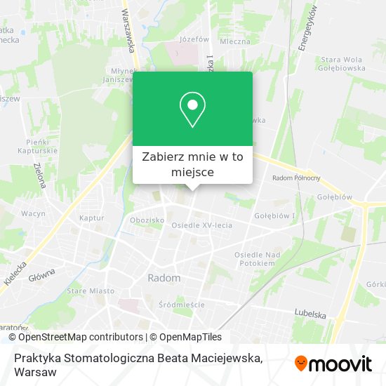 Mapa Praktyka Stomatologiczna Beata Maciejewska