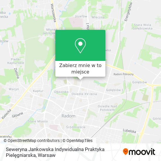 Mapa Seweryna Jankowska Indywidualna Praktyka Pielęgniarska