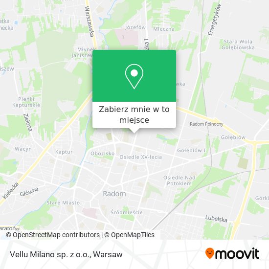 Mapa Vellu Milano sp. z o.o.