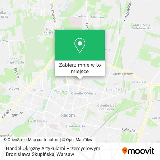 Mapa Handel Okrężny Artykułami Przemysłowymi Bronisława Skupińska