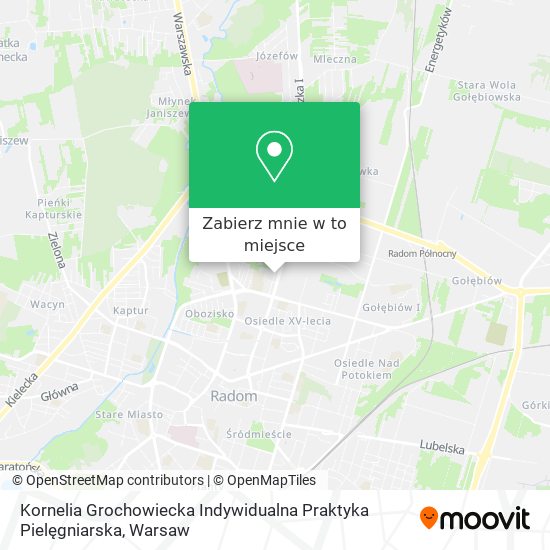 Mapa Kornelia Grochowiecka Indywidualna Praktyka Pielęgniarska