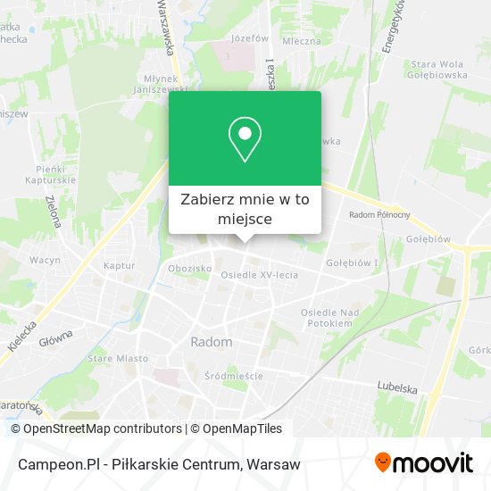 Mapa Campeon.Pl - Piłkarskie Centrum