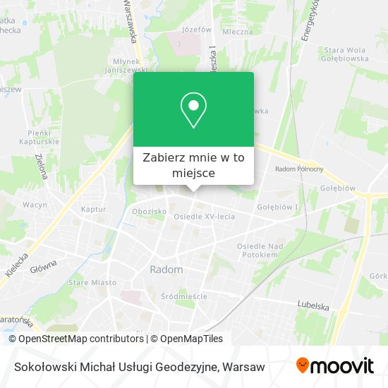 Mapa Sokołowski Michał Usługi Geodezyjne