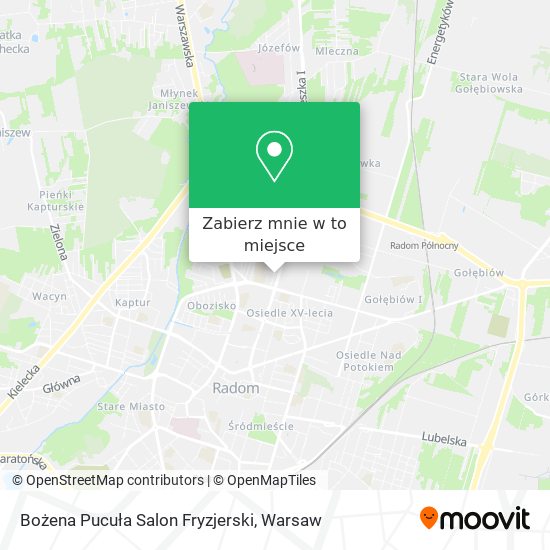 Mapa Bożena Pucuła Salon Fryzjerski