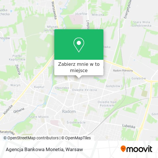 Mapa Agencja Bankowa Monetia