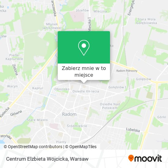 Mapa Centrum Elzbieta Wójcicka