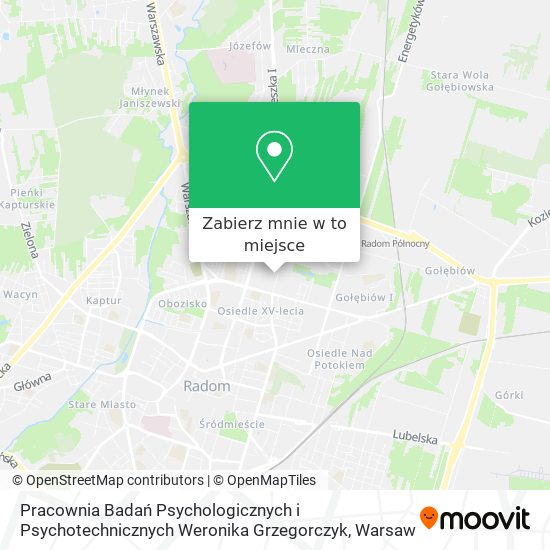 Mapa Pracownia Badań Psychologicznych i Psychotechnicznych Weronika Grzegorczyk