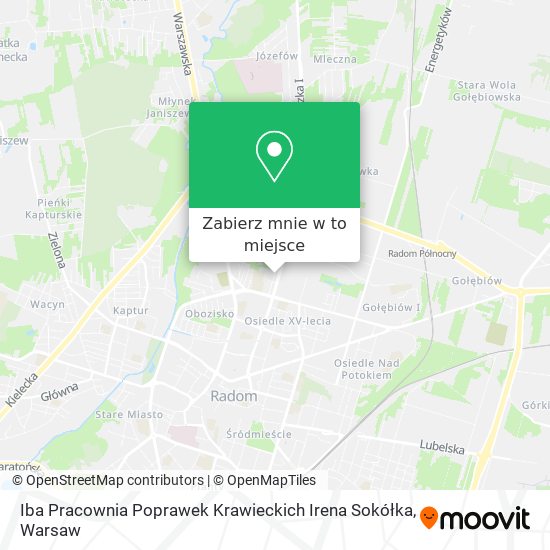 Mapa Iba Pracownia Poprawek Krawieckich Irena Sokółka