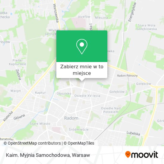 Mapa Kaim. Myjnia Samochodowa