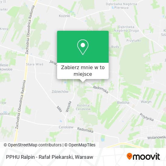 Mapa PPHU Ralpin - Rafał Piekarski