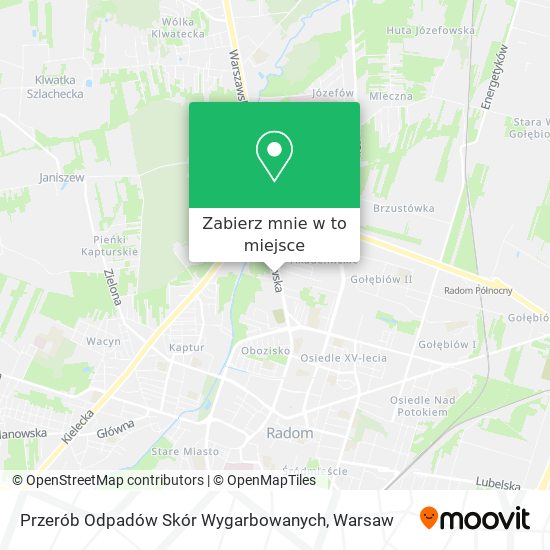 Mapa Przerób Odpadów Skór Wygarbowanych