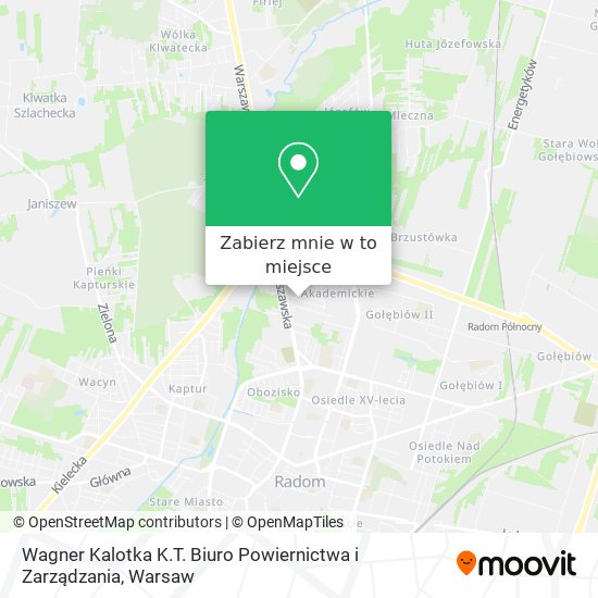 Mapa Wagner Kalotka K.T. Biuro Powiernictwa i Zarządzania