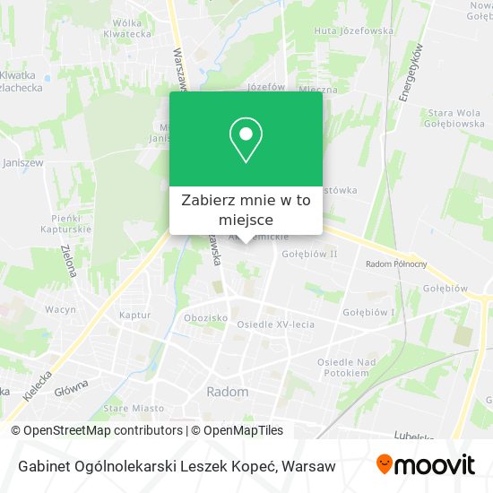 Mapa Gabinet Ogólnolekarski Leszek Kopeć