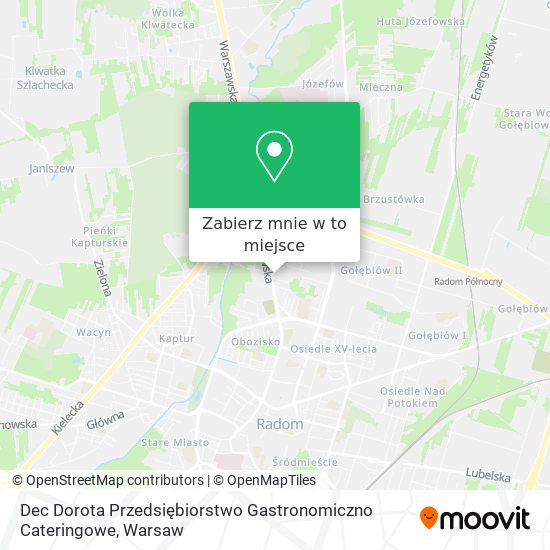 Mapa Dec Dorota Przedsiębiorstwo Gastronomiczno Cateringowe