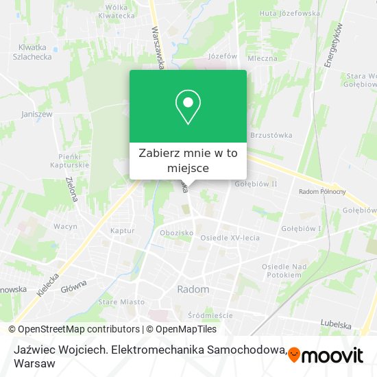 Mapa Jaźwiec Wojciech. Elektromechanika Samochodowa