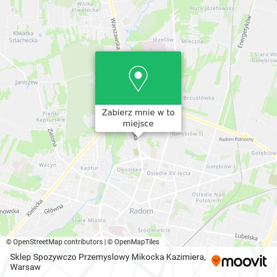 Mapa Sklep Spozywczo Przemyslowy Mikocka Kazimiera