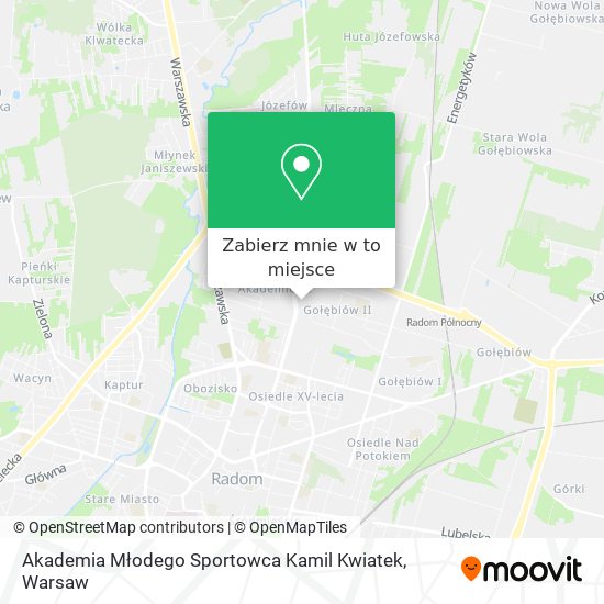 Mapa Akademia Młodego Sportowca Kamil Kwiatek