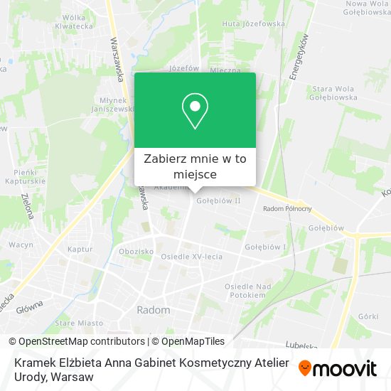 Mapa Kramek Elżbieta Anna Gabinet Kosmetyczny Atelier Urody