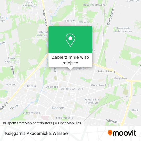 Mapa Księgarnia Akademicka