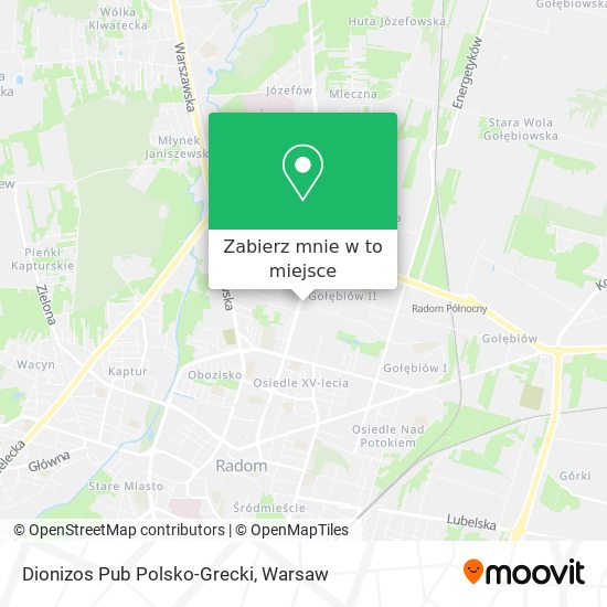 Mapa Dionizos Pub Polsko-Grecki