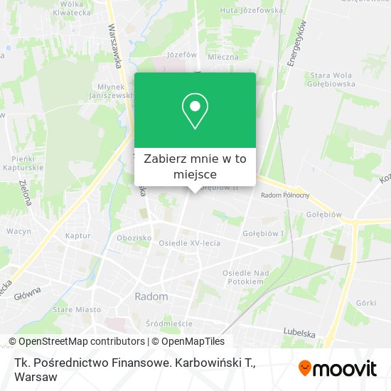 Mapa Tk. Pośrednictwo Finansowe. Karbowiński T.