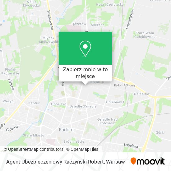 Mapa Agent Ubezpieczeniowy Raczyński Robert