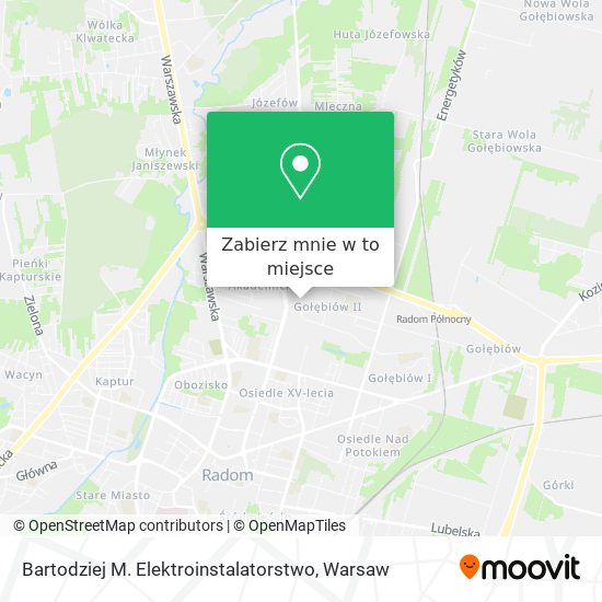 Mapa Bartodziej M. Elektroinstalatorstwo