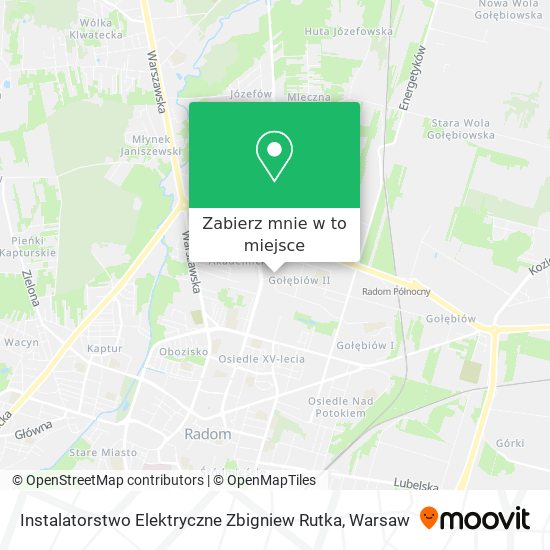 Mapa Instalatorstwo Elektryczne Zbigniew Rutka