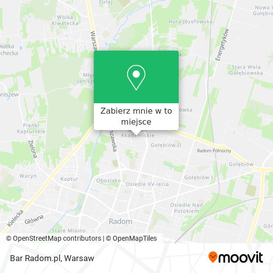 Mapa Bar Radom.pl