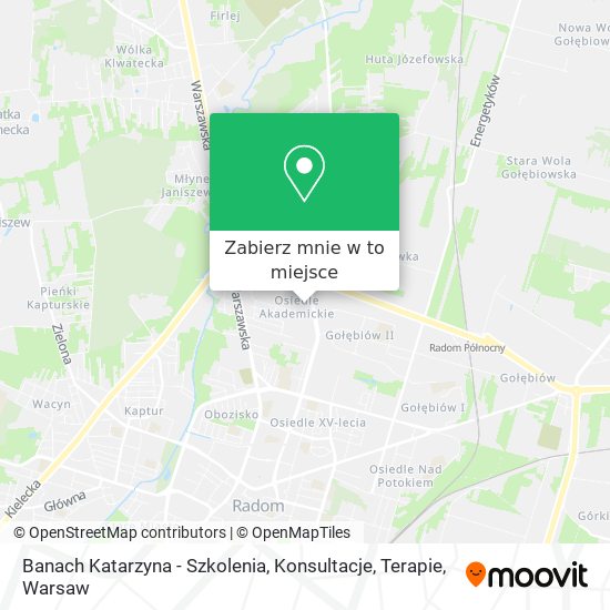 Mapa Banach Katarzyna - Szkolenia, Konsultacje, Terapie