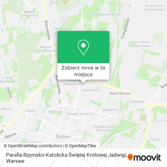 Mapa Parafia Rzymsko-Katolicka Świętej Królowej Jadwigi