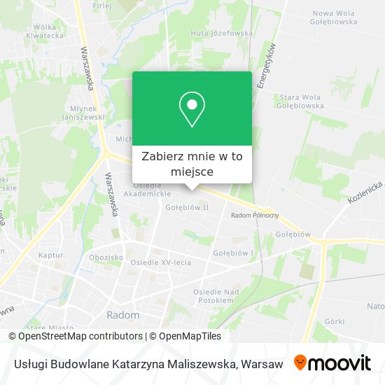 Mapa Usługi Budowlane Katarzyna Maliszewska