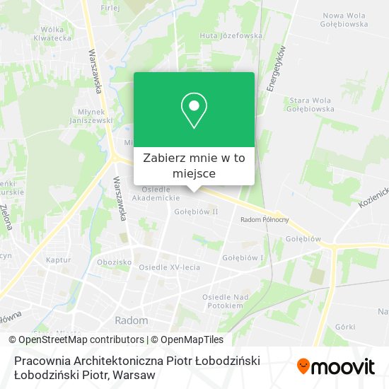 Mapa Pracownia Architektoniczna Piotr Łobodziński Łobodziński Piotr