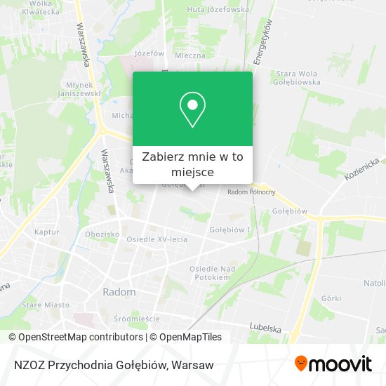 Mapa NZOZ Przychodnia Gołębiów