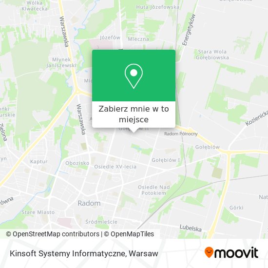 Mapa Kinsoft Systemy Informatyczne