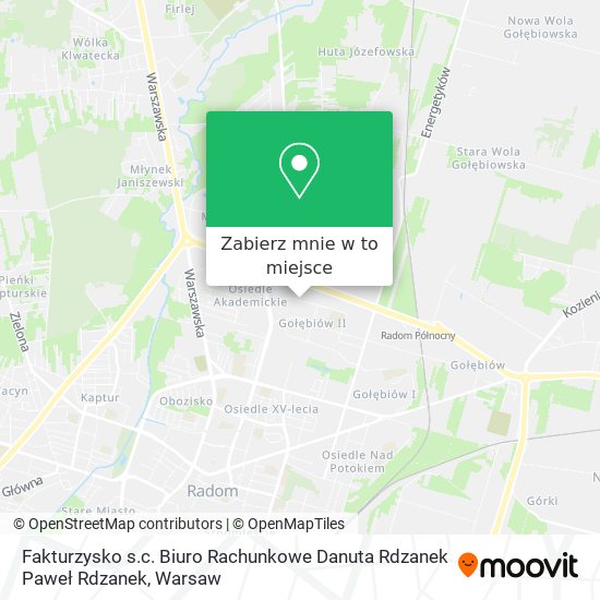 Mapa Fakturzysko s.c. Biuro Rachunkowe Danuta Rdzanek Paweł Rdzanek