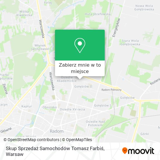 Mapa Skup Sprzedaż Samochodów Tomasz Farbiś