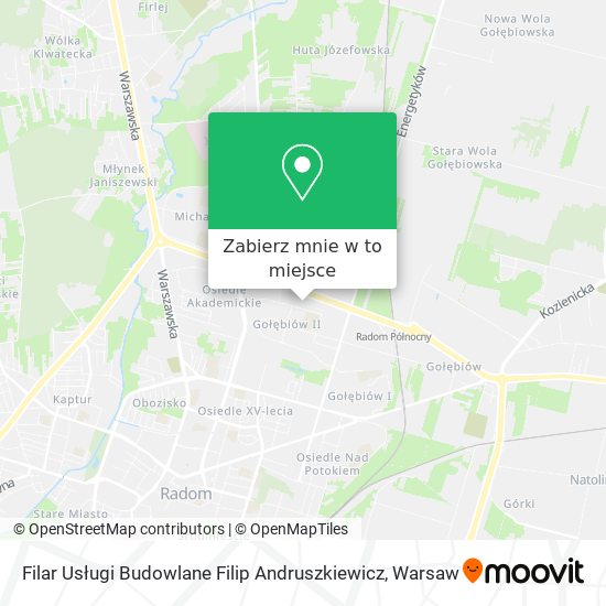 Mapa Filar Usługi Budowlane Filip Andruszkiewicz