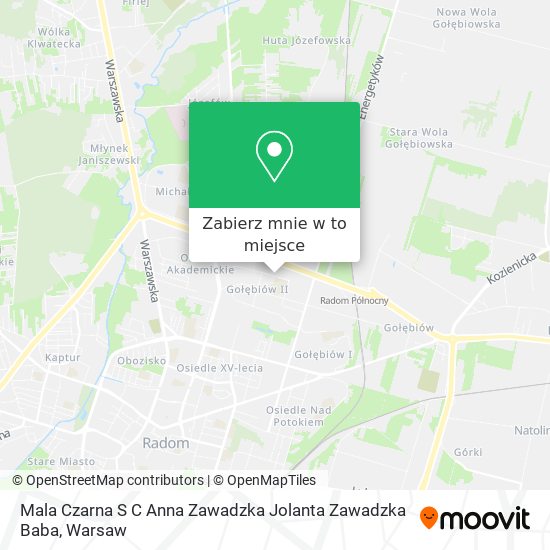 Mapa Mala Czarna S C Anna Zawadzka Jolanta Zawadzka Baba