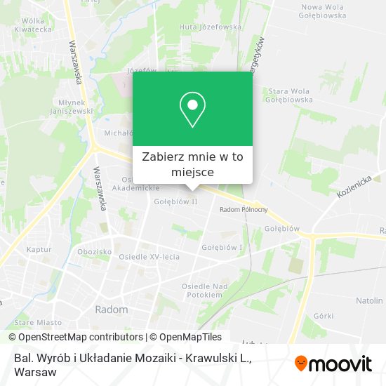 Mapa Bal. Wyrób i Układanie Mozaiki - Krawulski L.