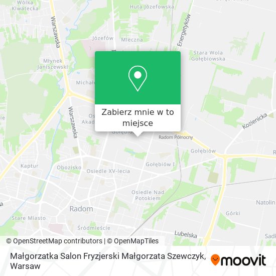 Mapa Małgorzatka Salon Fryzjerski Małgorzata Szewczyk