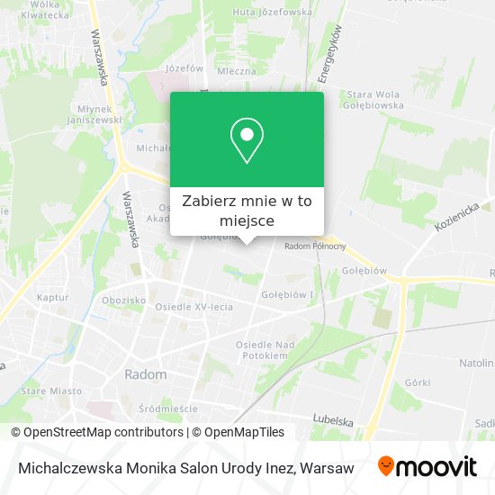 Mapa Michalczewska Monika Salon Urody Inez