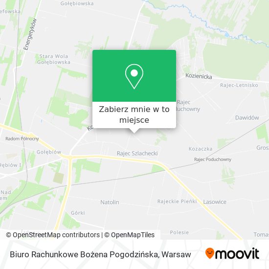 Mapa Biuro Rachunkowe Bożena Pogodzińska