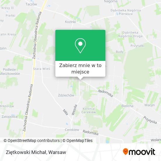 Mapa Ziętkowski Michał