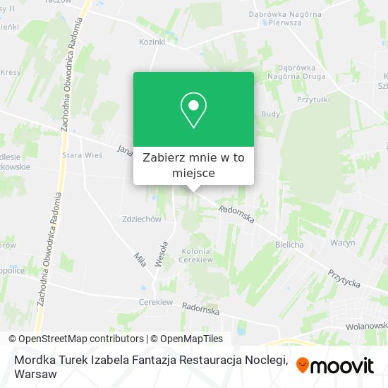 Mapa Mordka Turek Izabela Fantazja Restauracja Noclegi