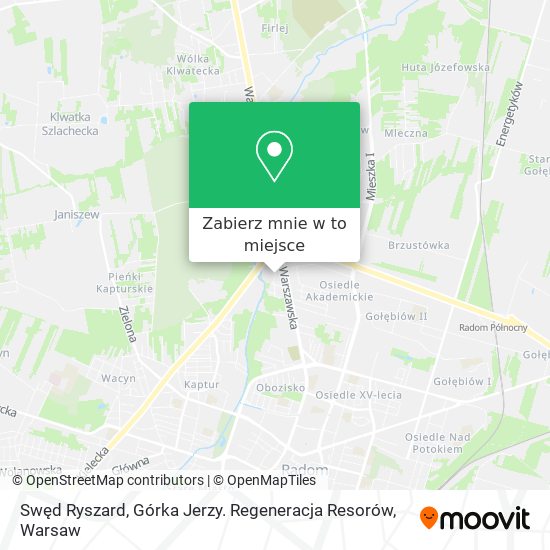 Mapa Swęd Ryszard, Górka Jerzy. Regeneracja Resorów