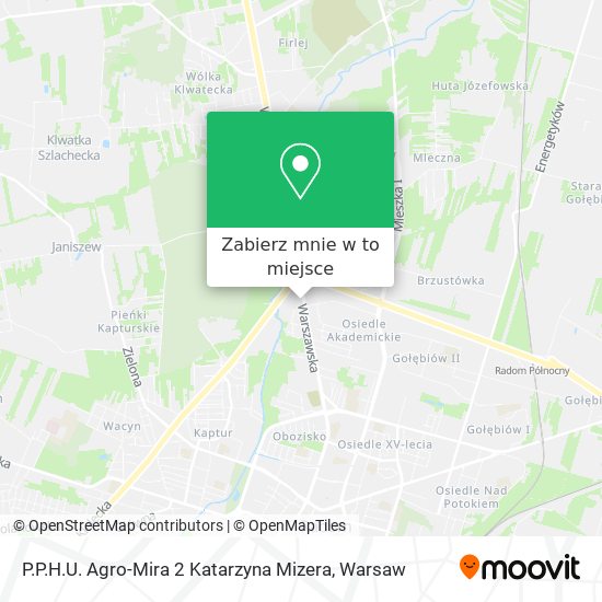 Mapa P.P.H.U. Agro-Mira 2 Katarzyna Mizera