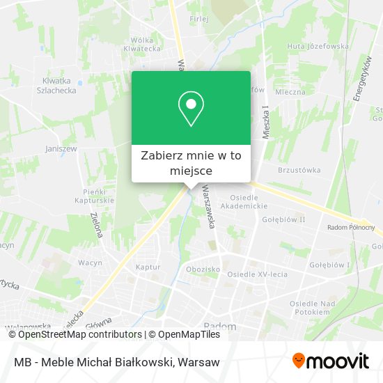 Mapa MB - Meble Michał Białkowski