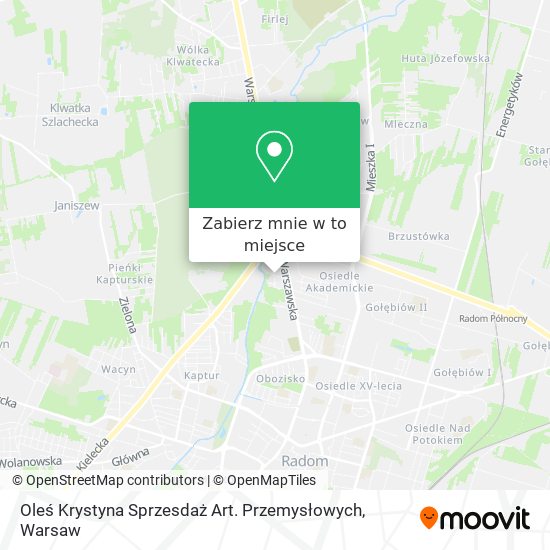 Mapa Oleś Krystyna Sprzesdaż Art. Przemysłowych