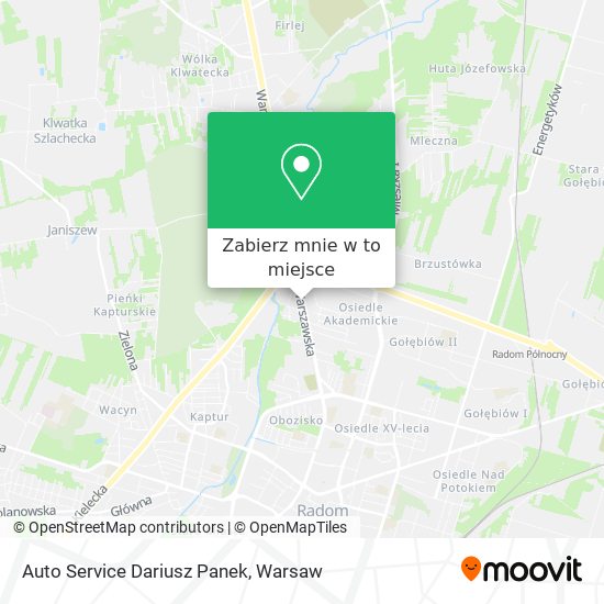 Mapa Auto Service Dariusz Panek